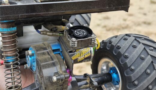 タミヤ ランチボックスにモーター冷却ファンを装着